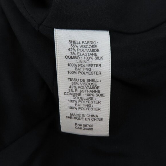 Rebecca Taylor Womens 6 Black Textured Stripe Full Zip Lightweight Jacket Blazer - Picture 6 of 9